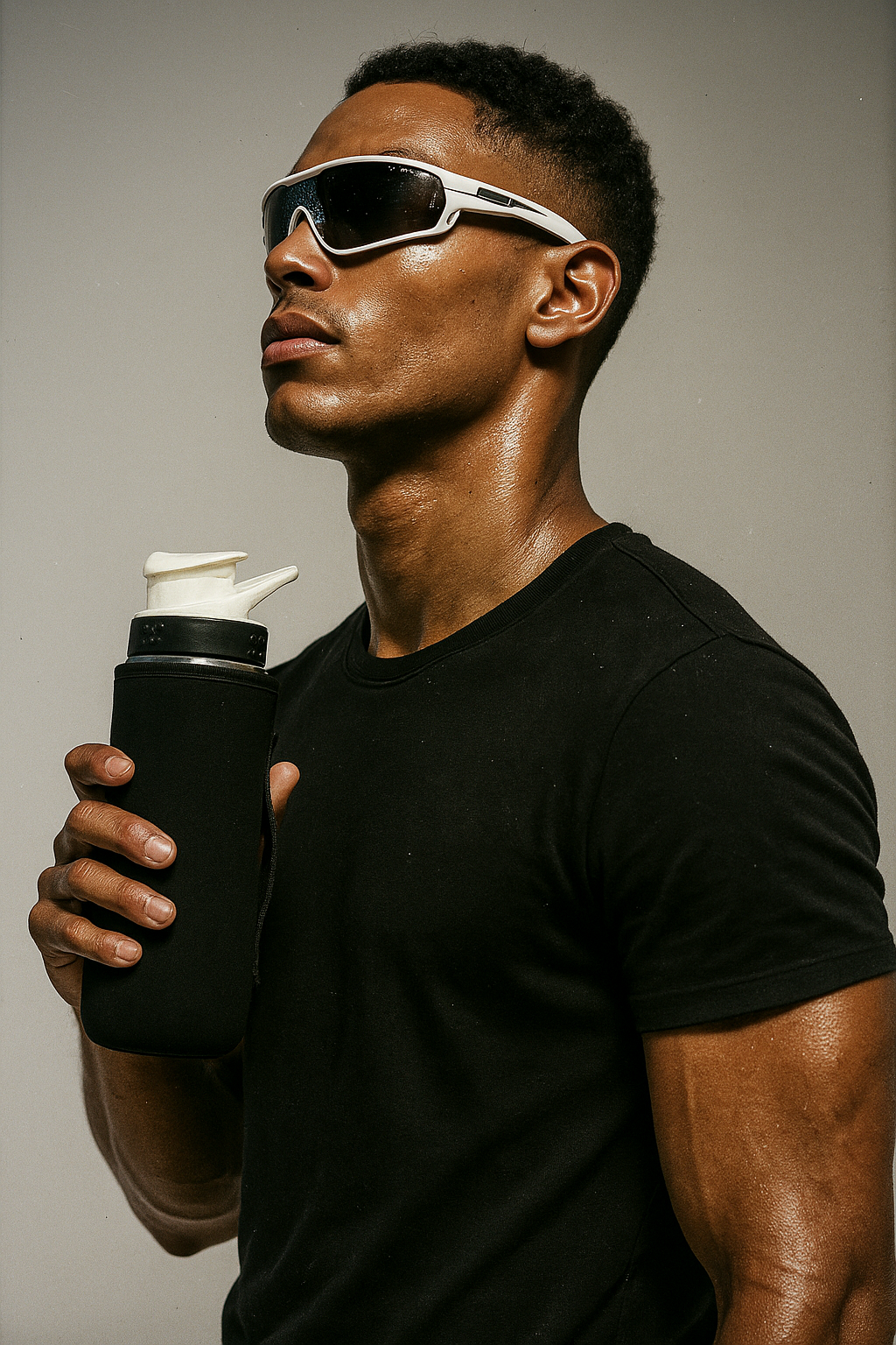 Insulated Water Bottle Sleeve with Grip Support