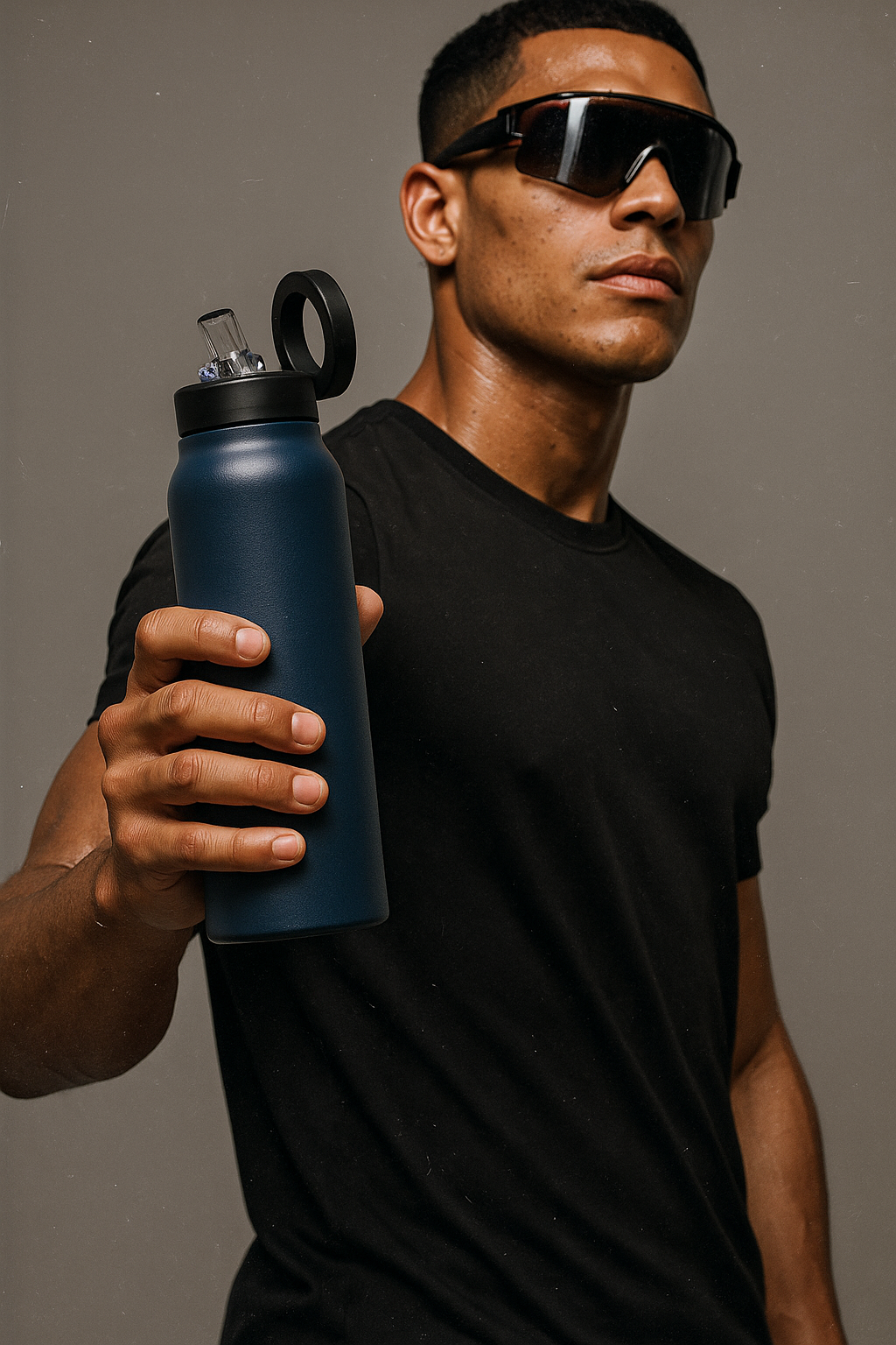 Stainless Steel Water Bottle with Magnetic Lid 750ml