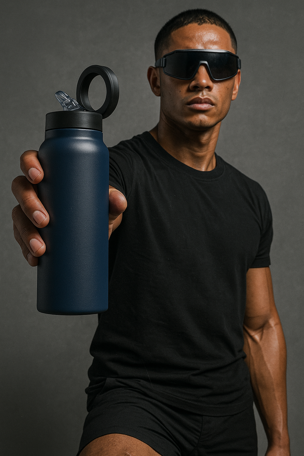 Stainless Steel Water Bottle with Magnetic Lid 750ml